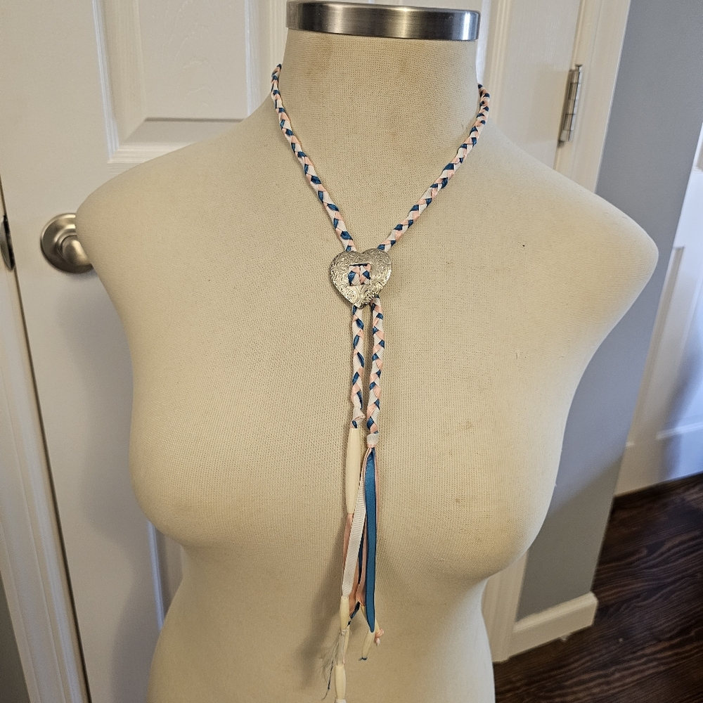 Western style braided necklace